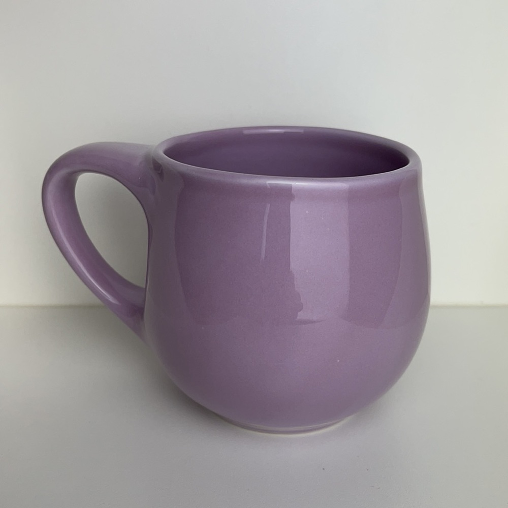 Starbucks 2005 Purple Lavender Coffee Mug Tea Cup 16oz Grande Barrel EUC Round
